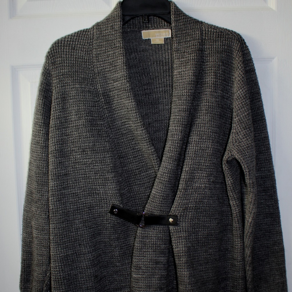 Michael Kors Long Sleeve Loop Knit Cardigan  1X